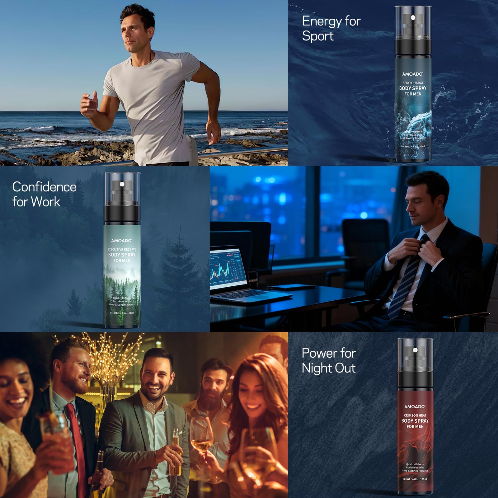 Aluminum-Free AMOADO body spray formula