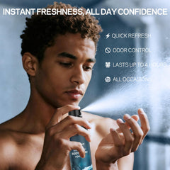 Aquatic Fresh scent AMOADO body spray for men