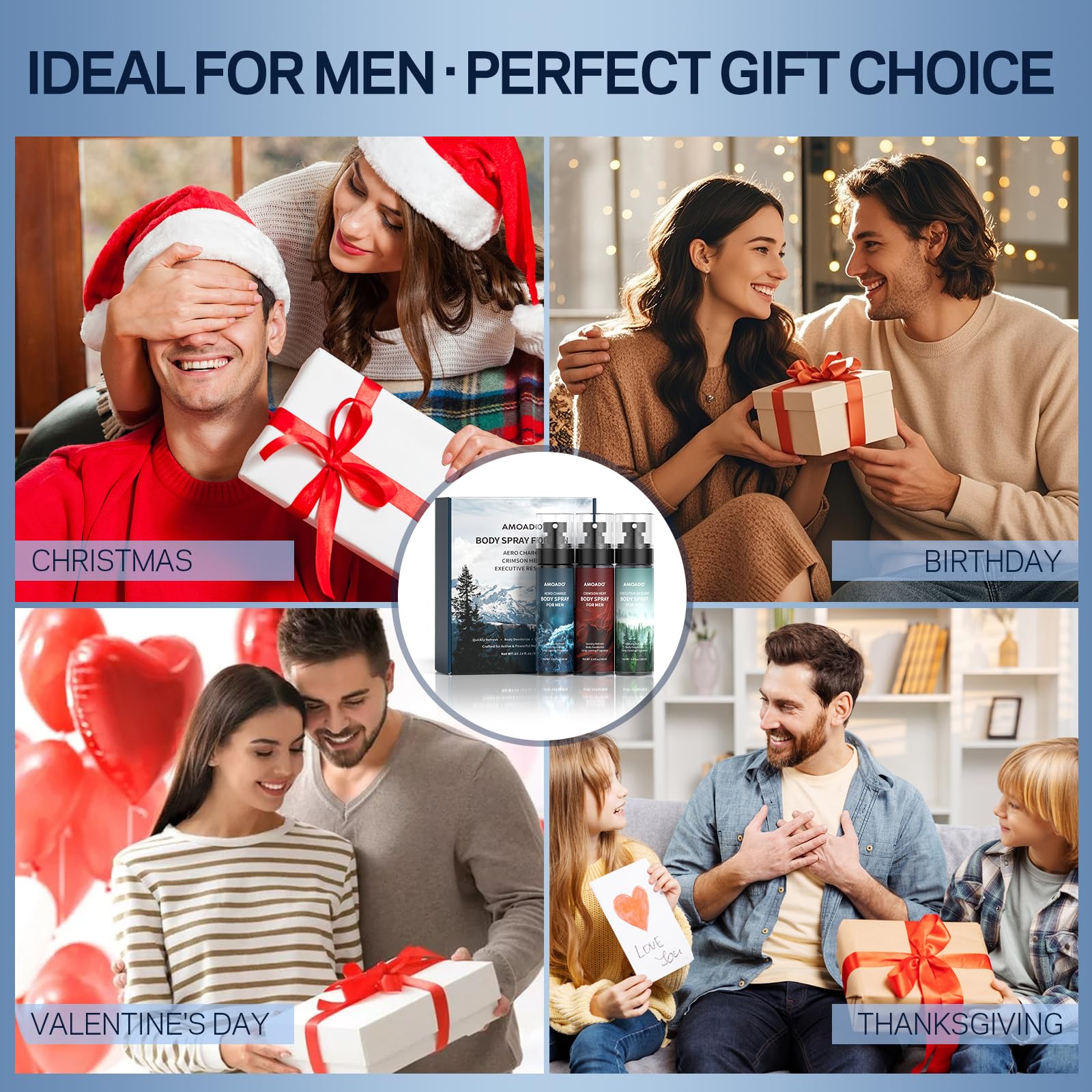 AMOADO gift set for men packaging