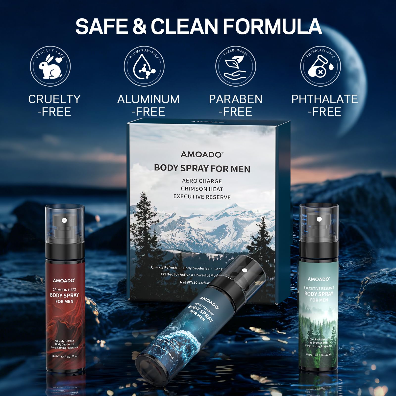 AMOADO travel friendly gift set for him