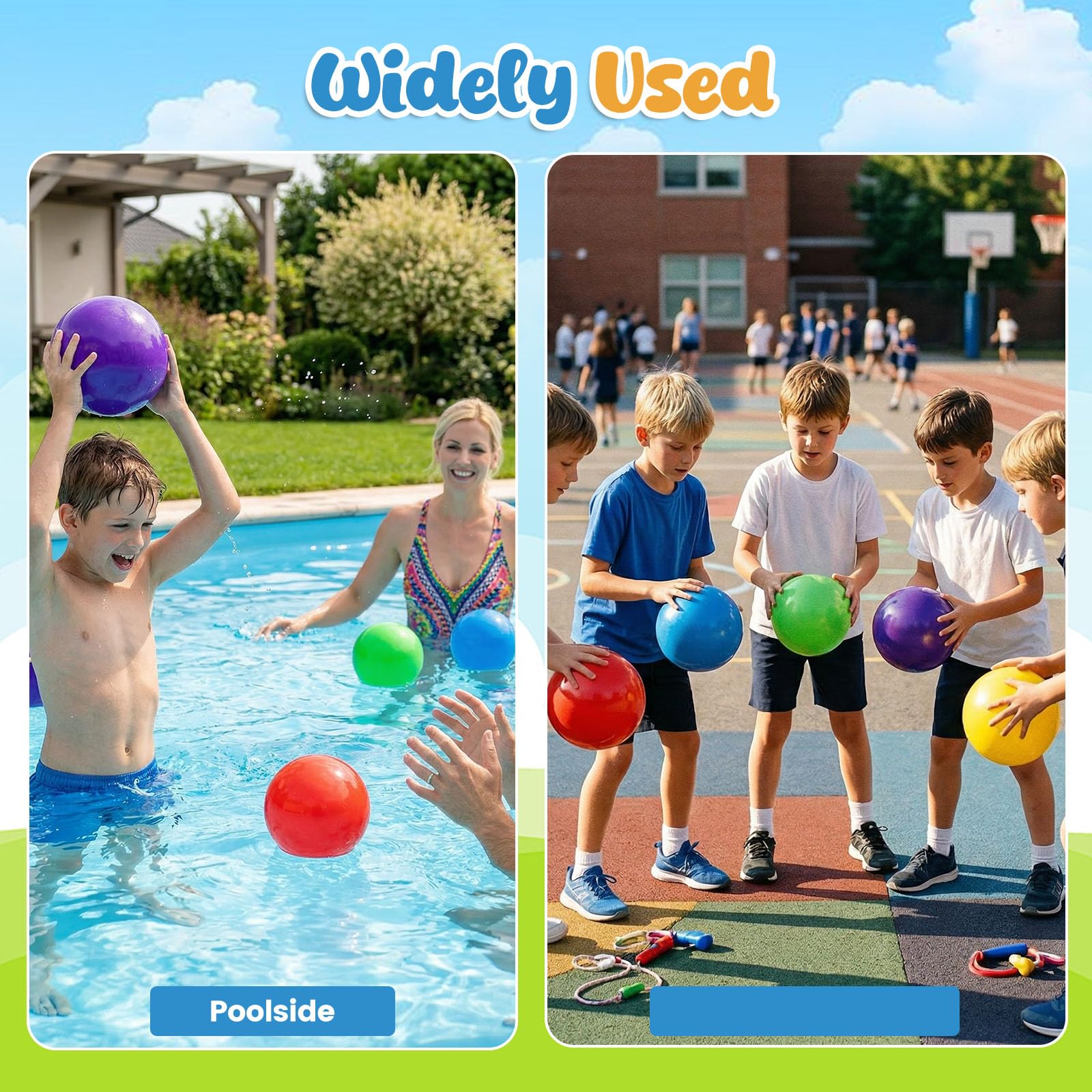 Kickball dodgeball ready AMOR PRESENT playground balls set