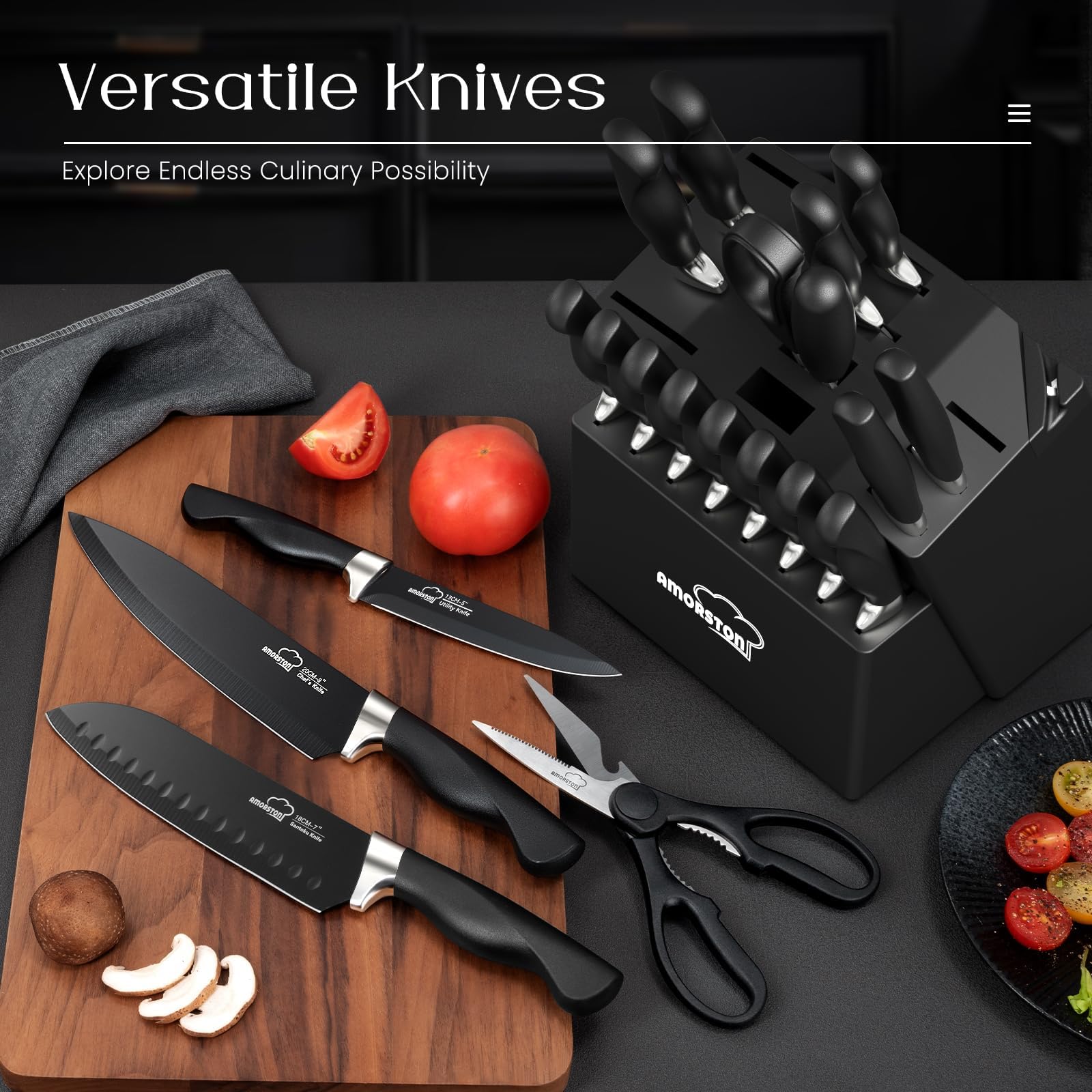 Block with built-in sharpener from Amorston