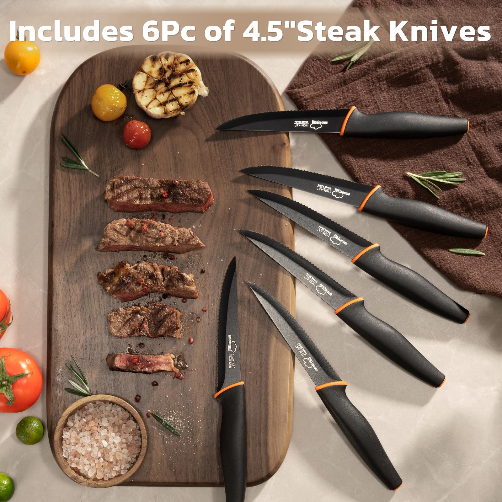 Amorston knife sharpener included