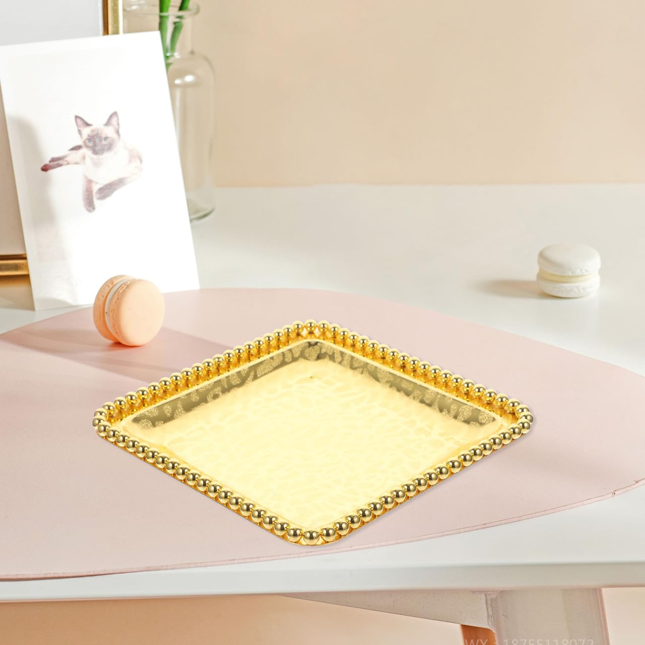 Amosfun portable serving tray fruit plate
