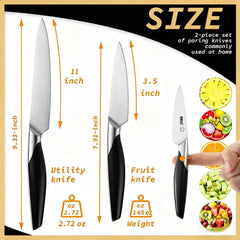 AMSZL paring knife 3.5 inch blade with full tang
