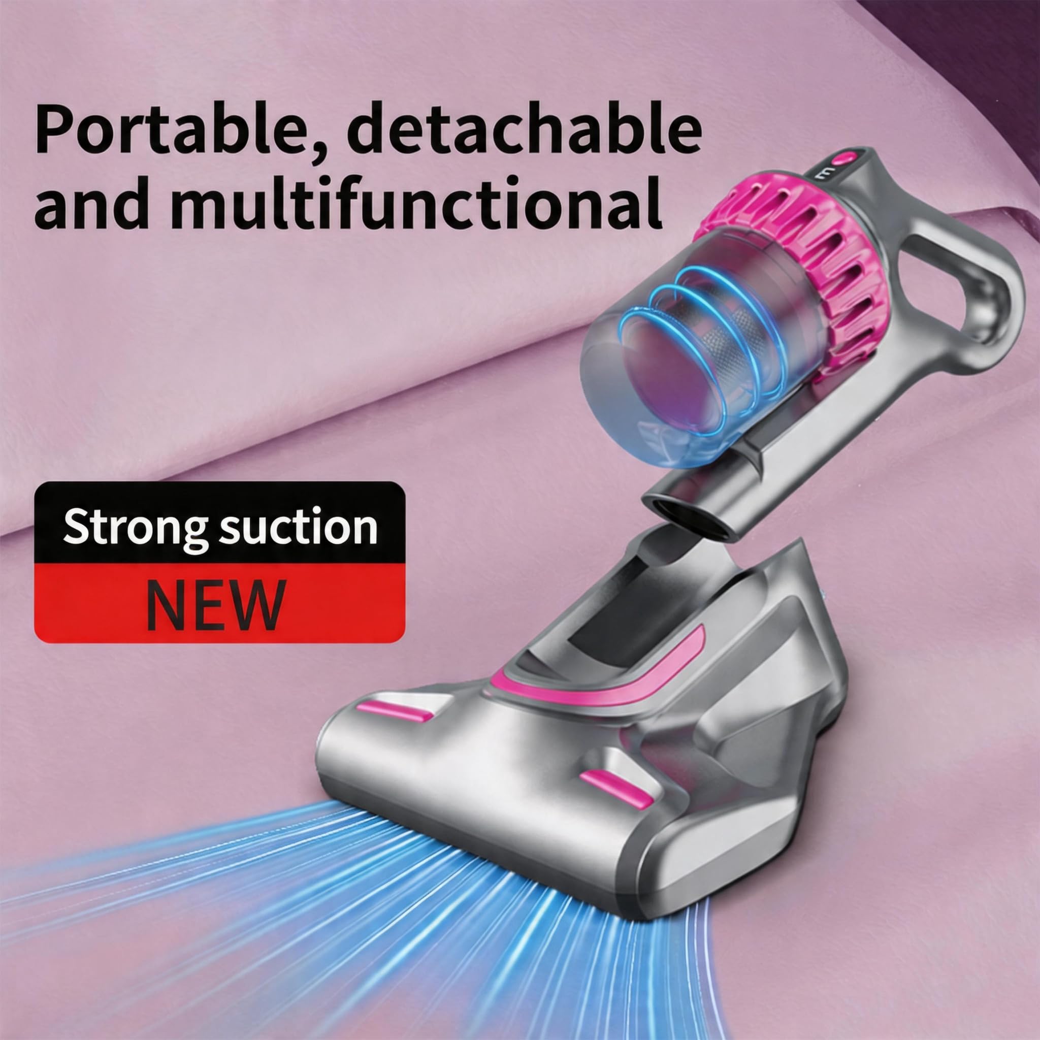 AMZAREA bed vacuum UV-C cordless feature image