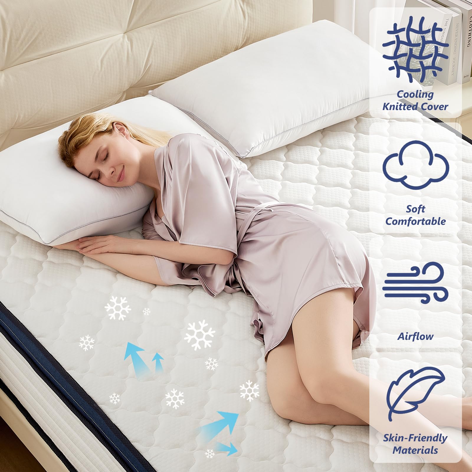 Independently wrapped coils provide motion isolation in Amztree mattress