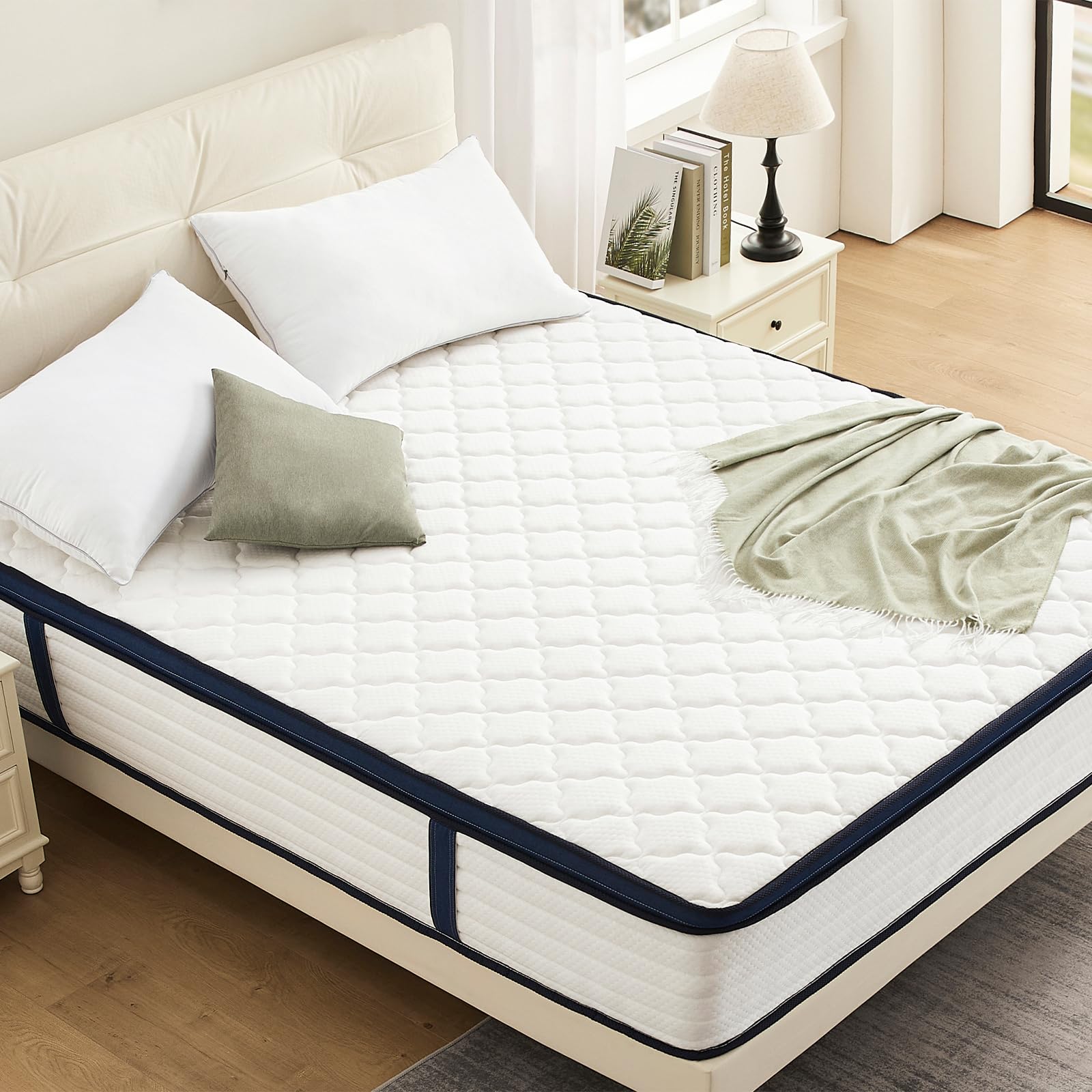 Amztree queen mattress compatible with standard bed frames