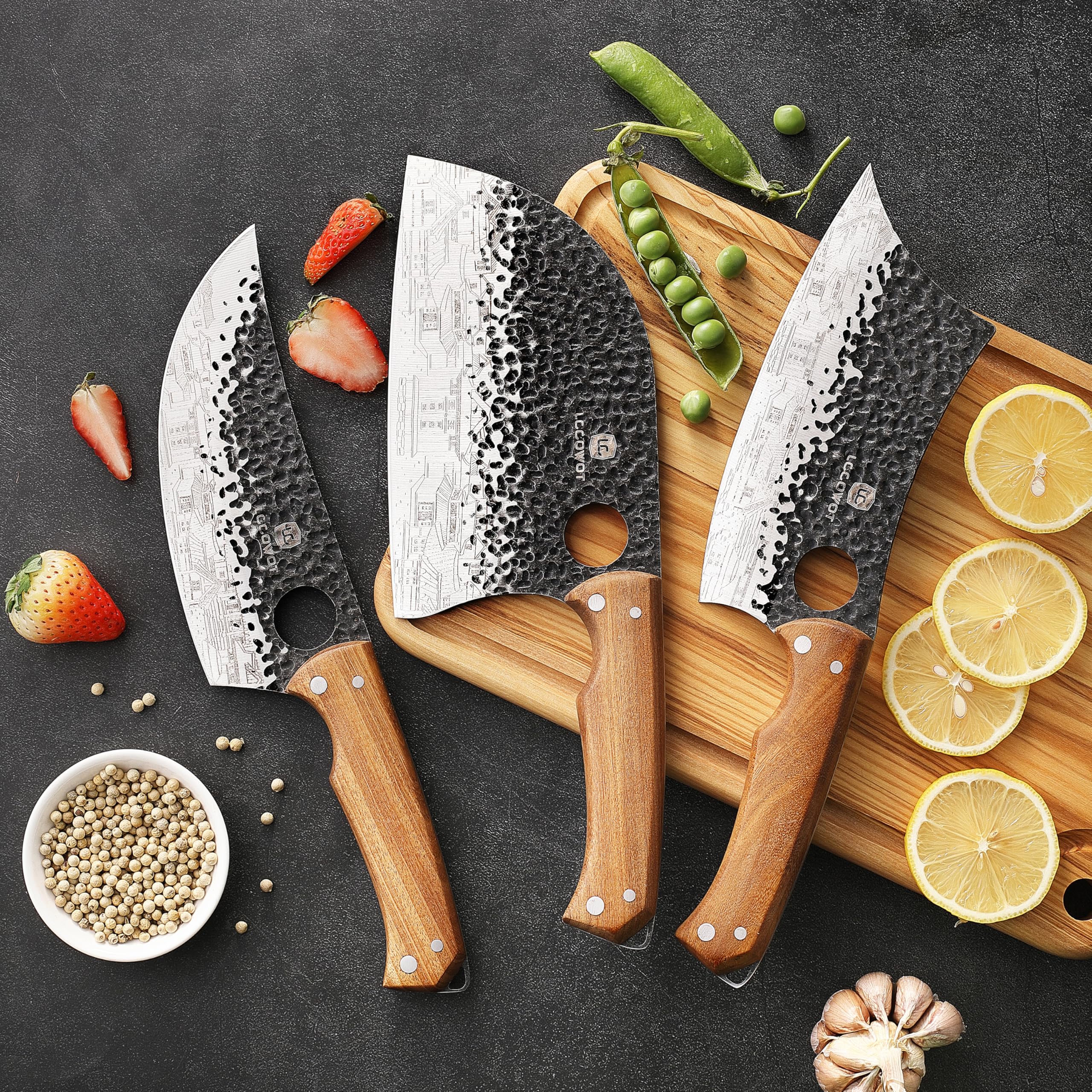 Ergonomic wooden handles for comfort