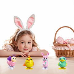 Plastic wind up toy set for Easter gifts
