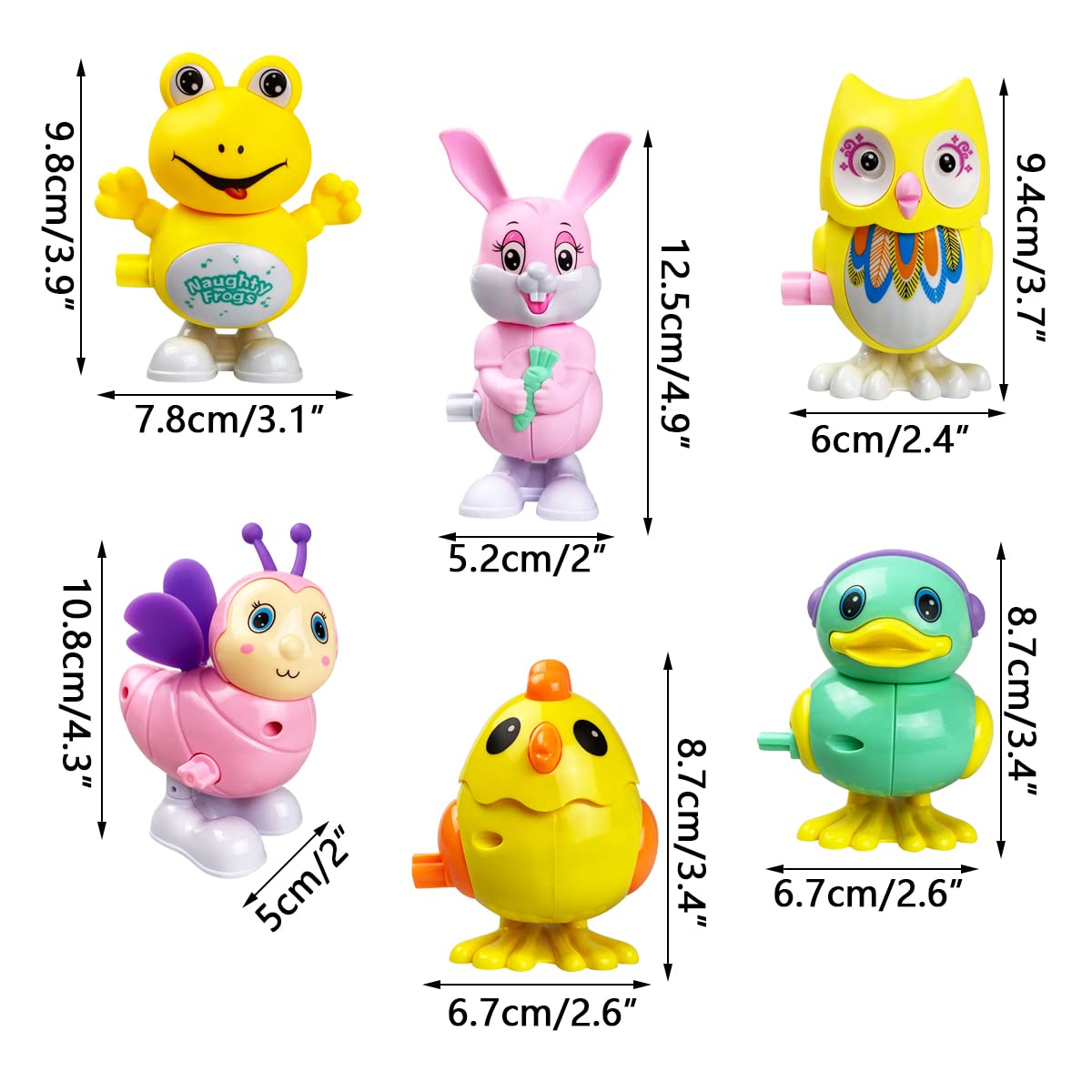 Kids party favors wind up toys for Easter celebration