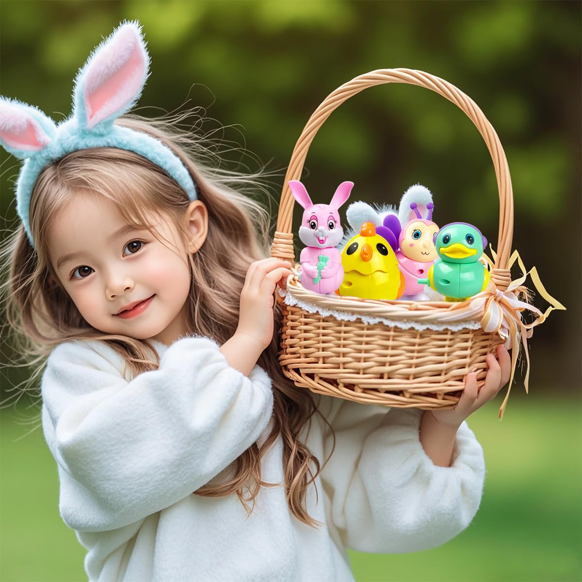 Easter basket stuffers wind up toys pack of six