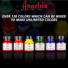 White Angelus leather paint color for leather goods