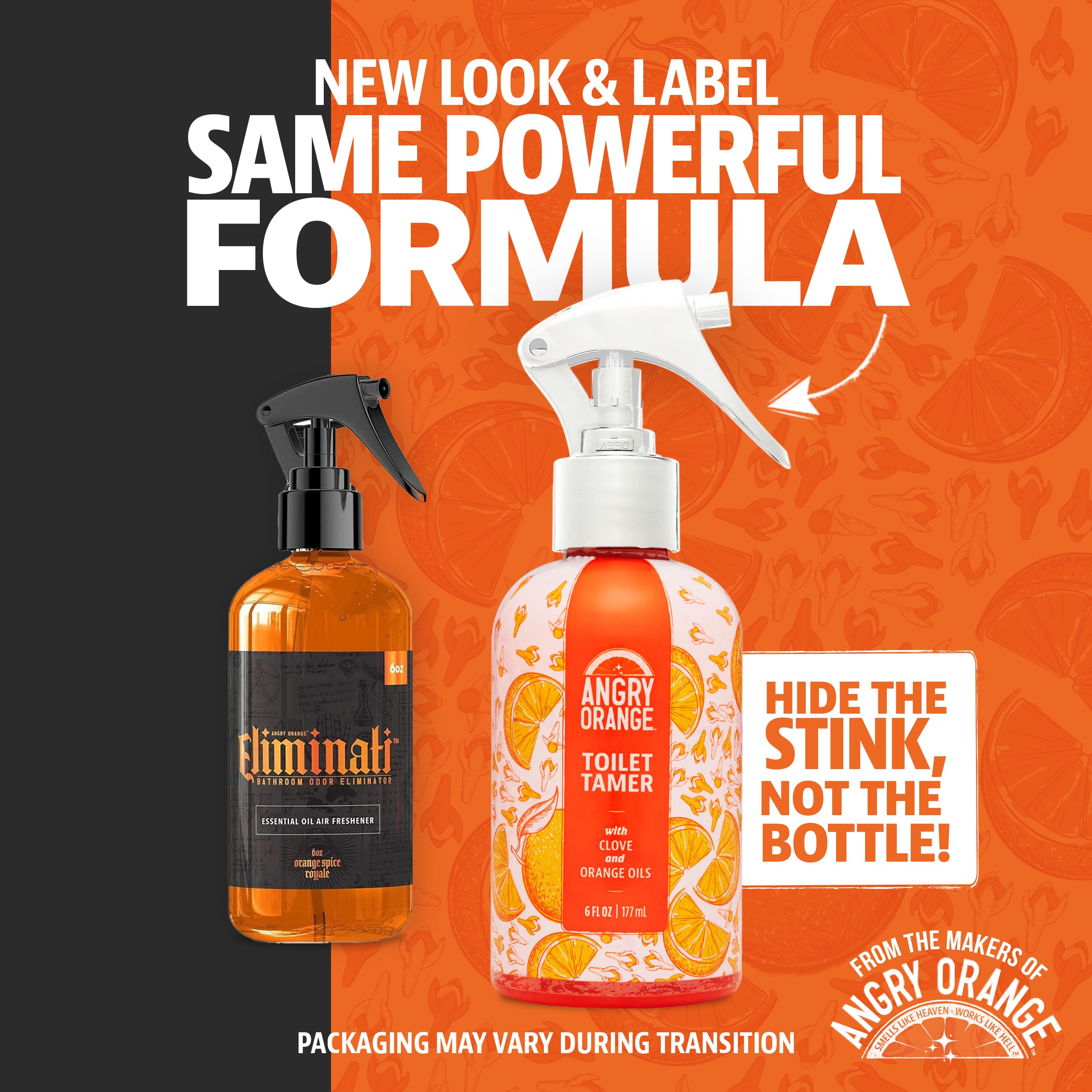 Angry Orange bathroom odor control spray image