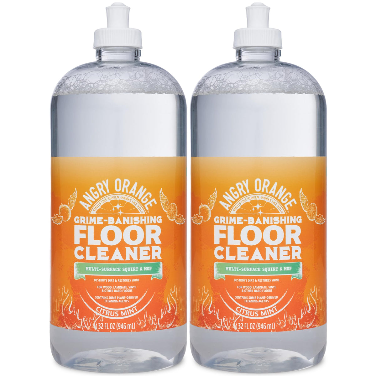 ANGRY ORANGE hardwood floor cleaner 32 oz bottle