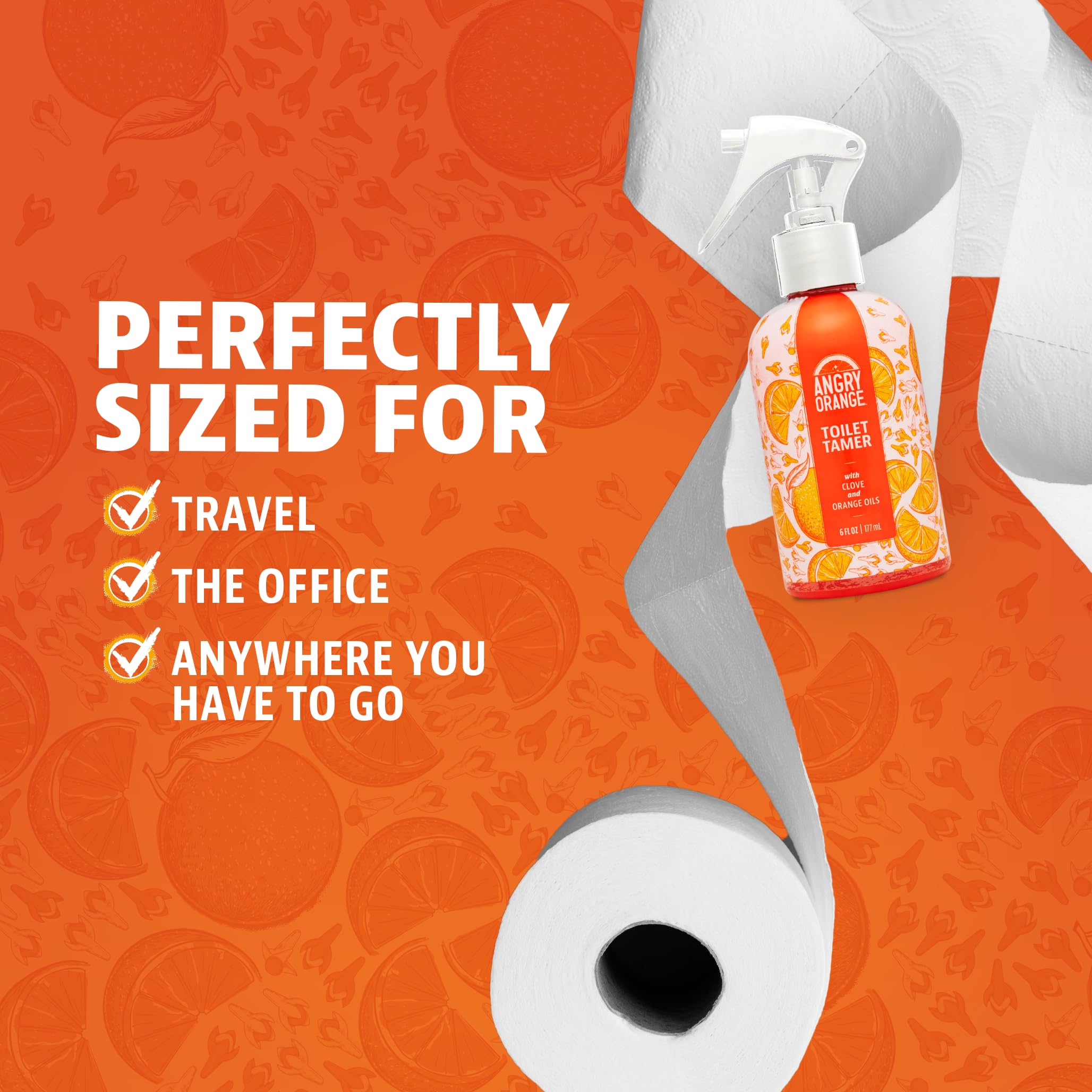 Toilet odor fighting bottle by Angry Orange