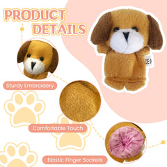 animal and human puppet assortment size 1.6x2.8 inches per piece
