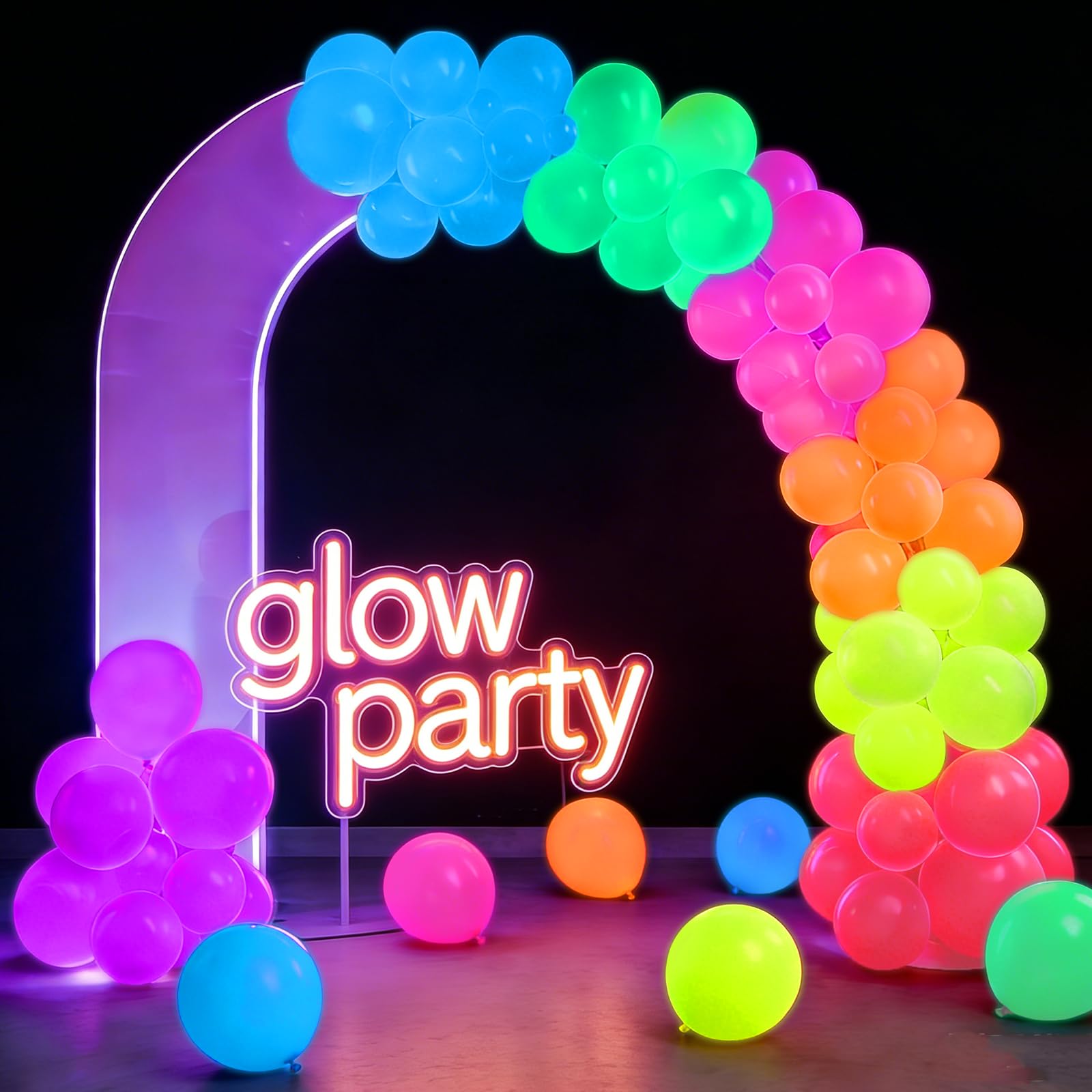 Animation-ready potential with animal and plant balloon graphics