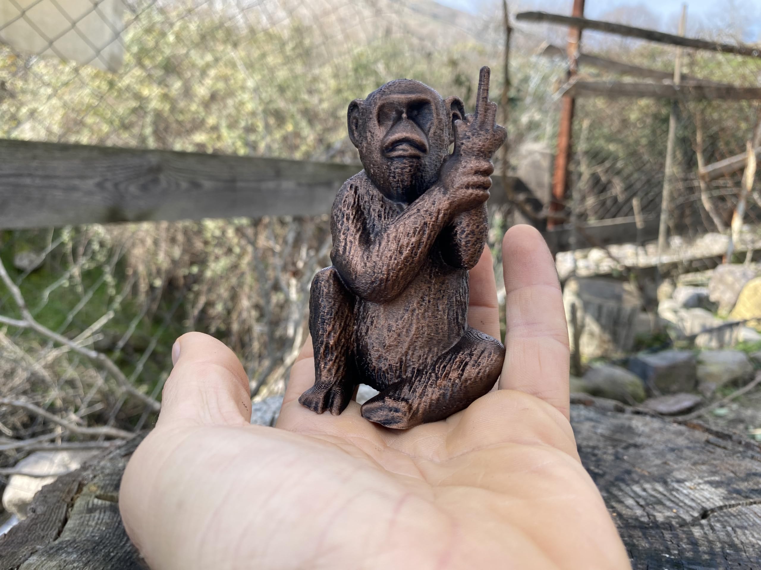 Monkey desk decor gift for animal lovers