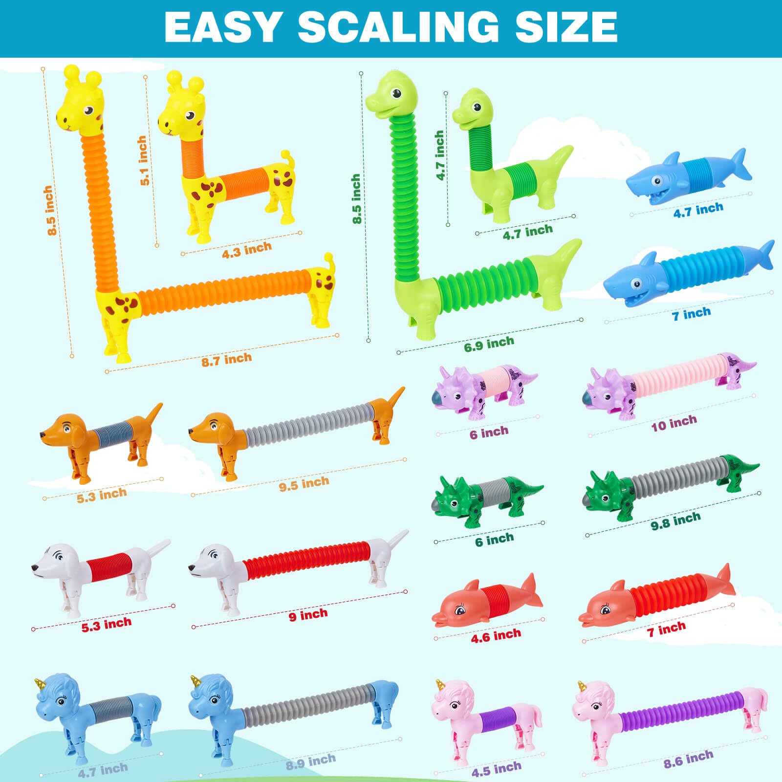 Dolphins design from Animal Pop Tubes set