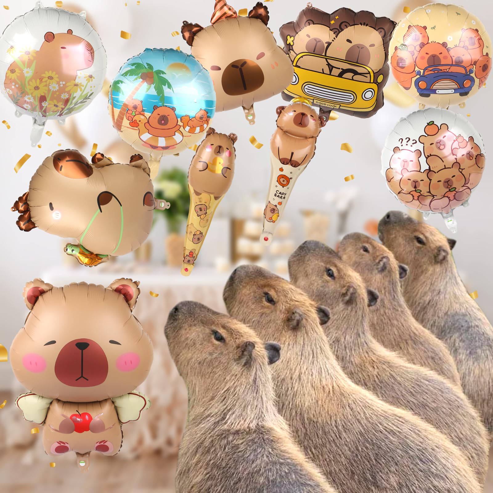 Animal themed balloons for celebrations