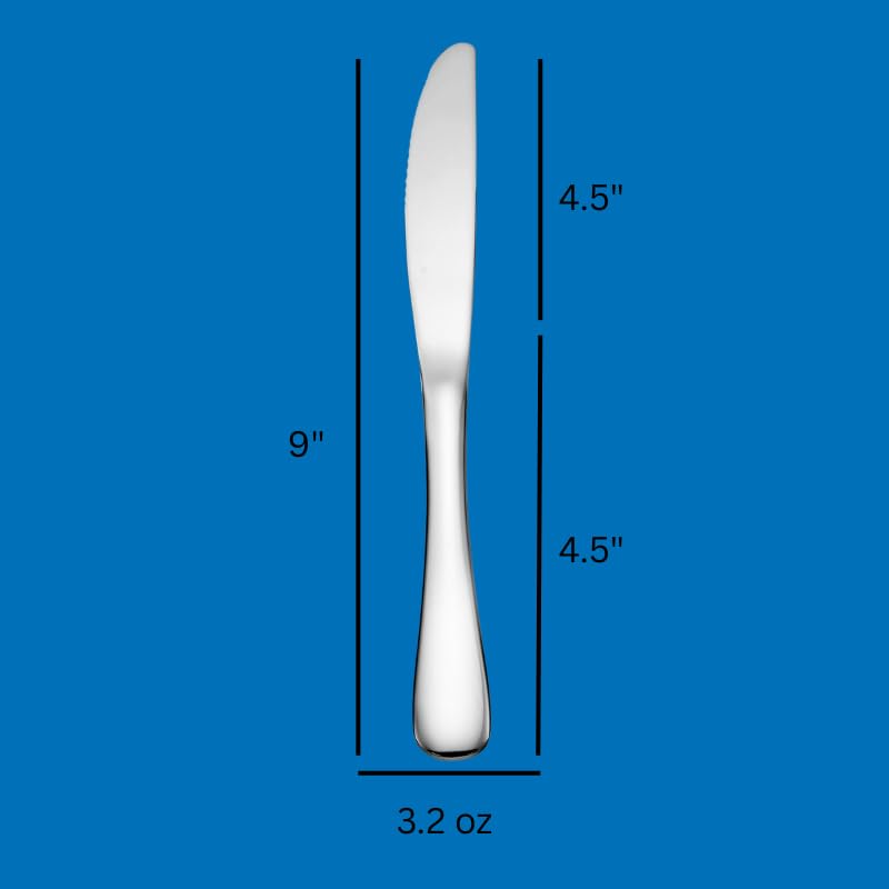 Premium 18/10 stainless steel flatware with Annapolis design