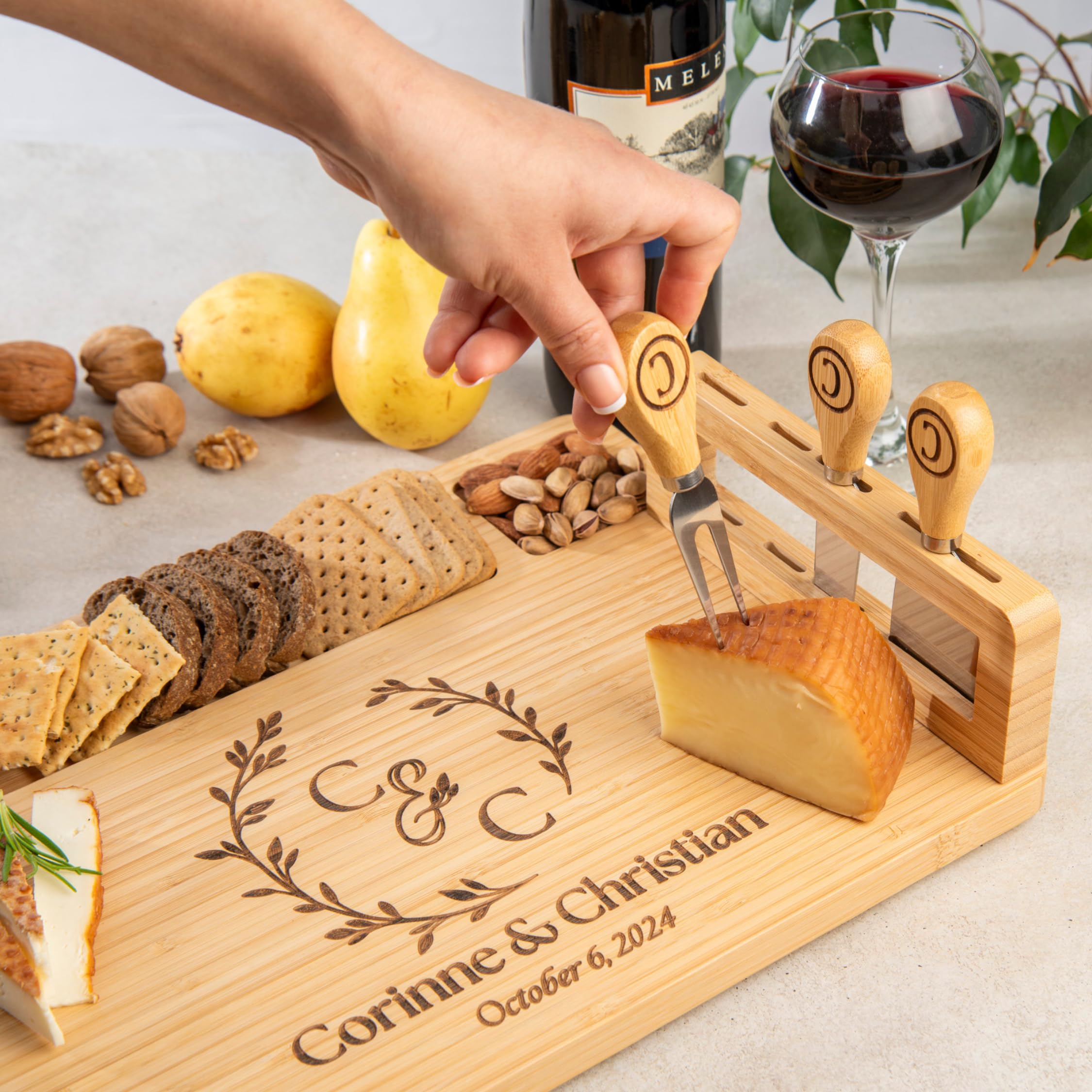 Anniversary charcuterie board gift idea