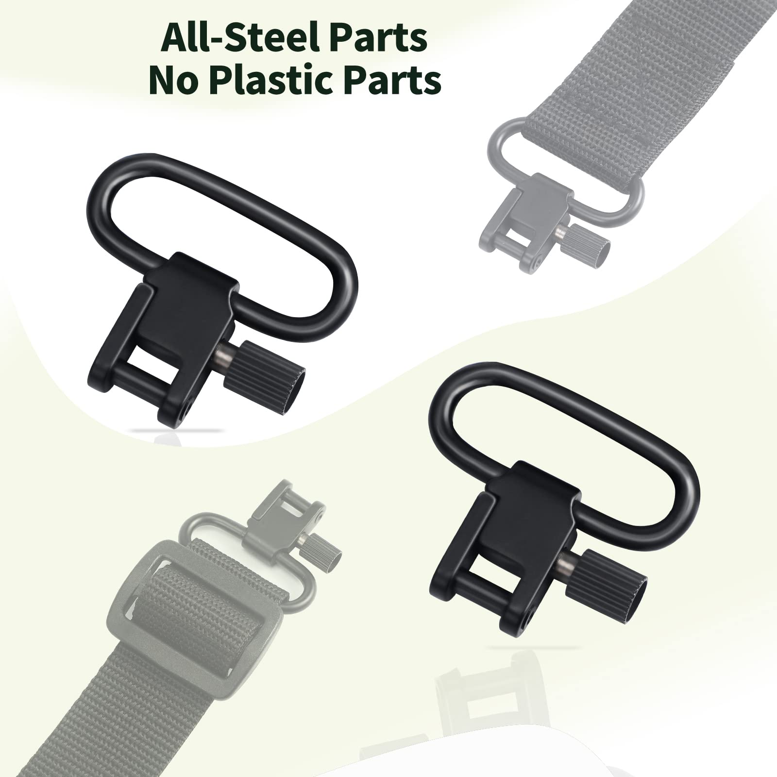 1.25 inch swivel included in Anovo sling set