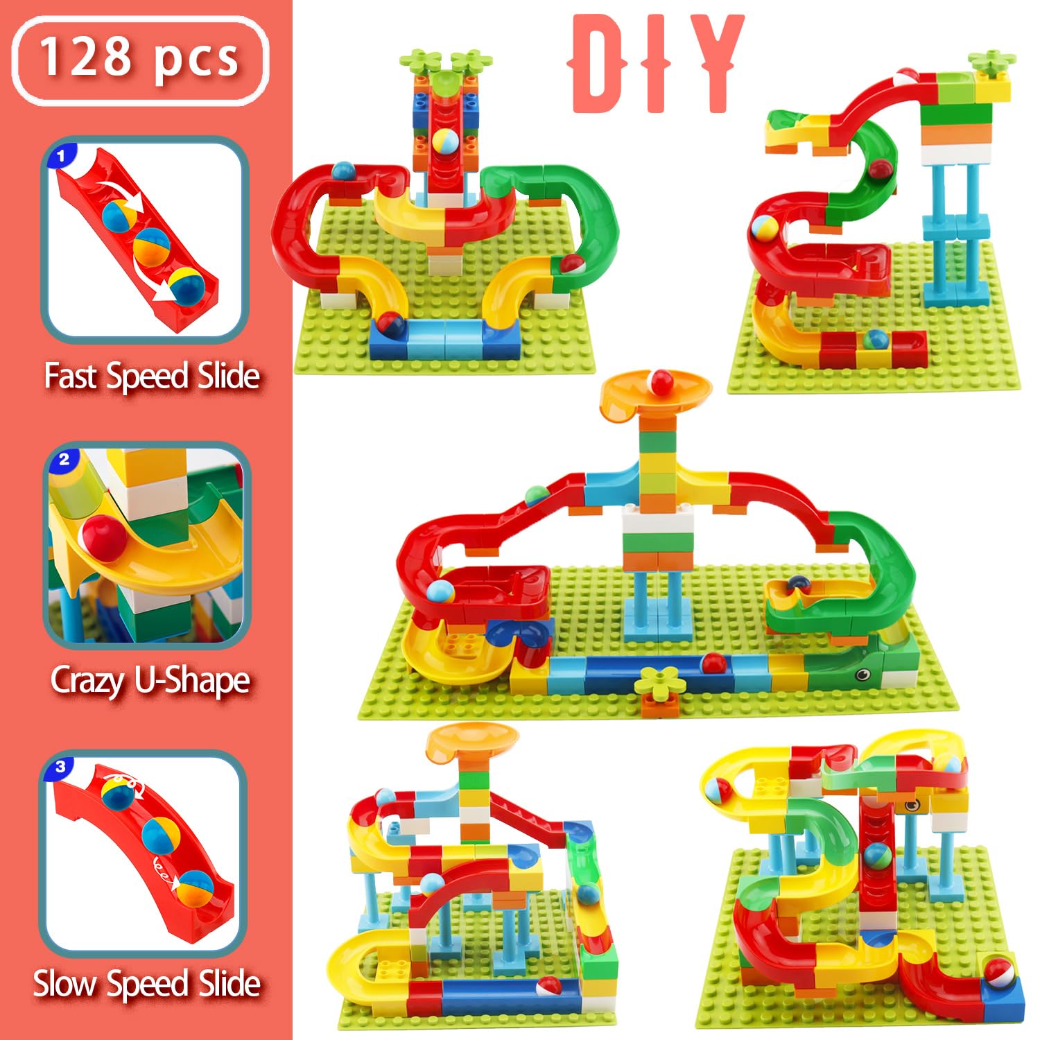 Safe ABS plastic non-toxic building blocks by Anpcso