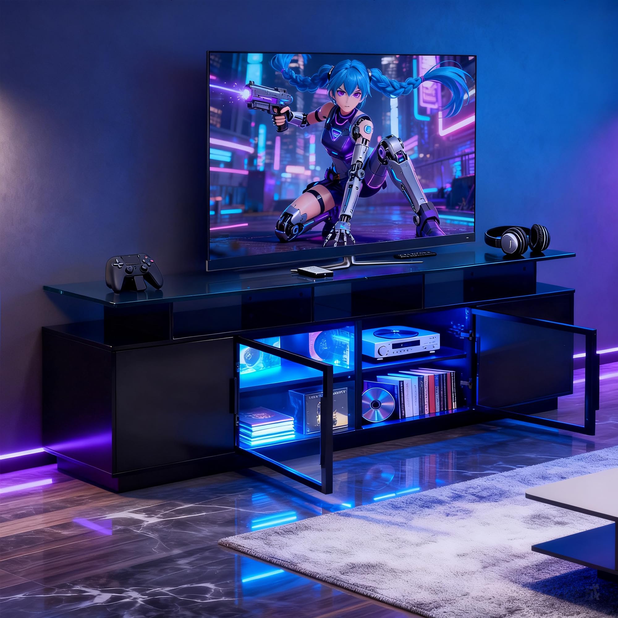 ansefe spacious top surface for displaying decor items