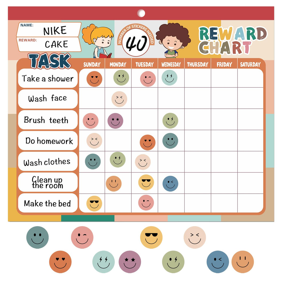 ANSTROUT Boho 32 chore charts product photo