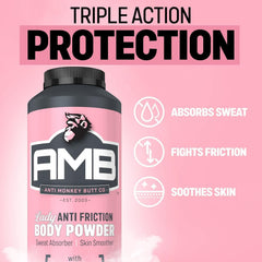 Anti Monkey Butt Body Powder for Women 2 pack carton side view