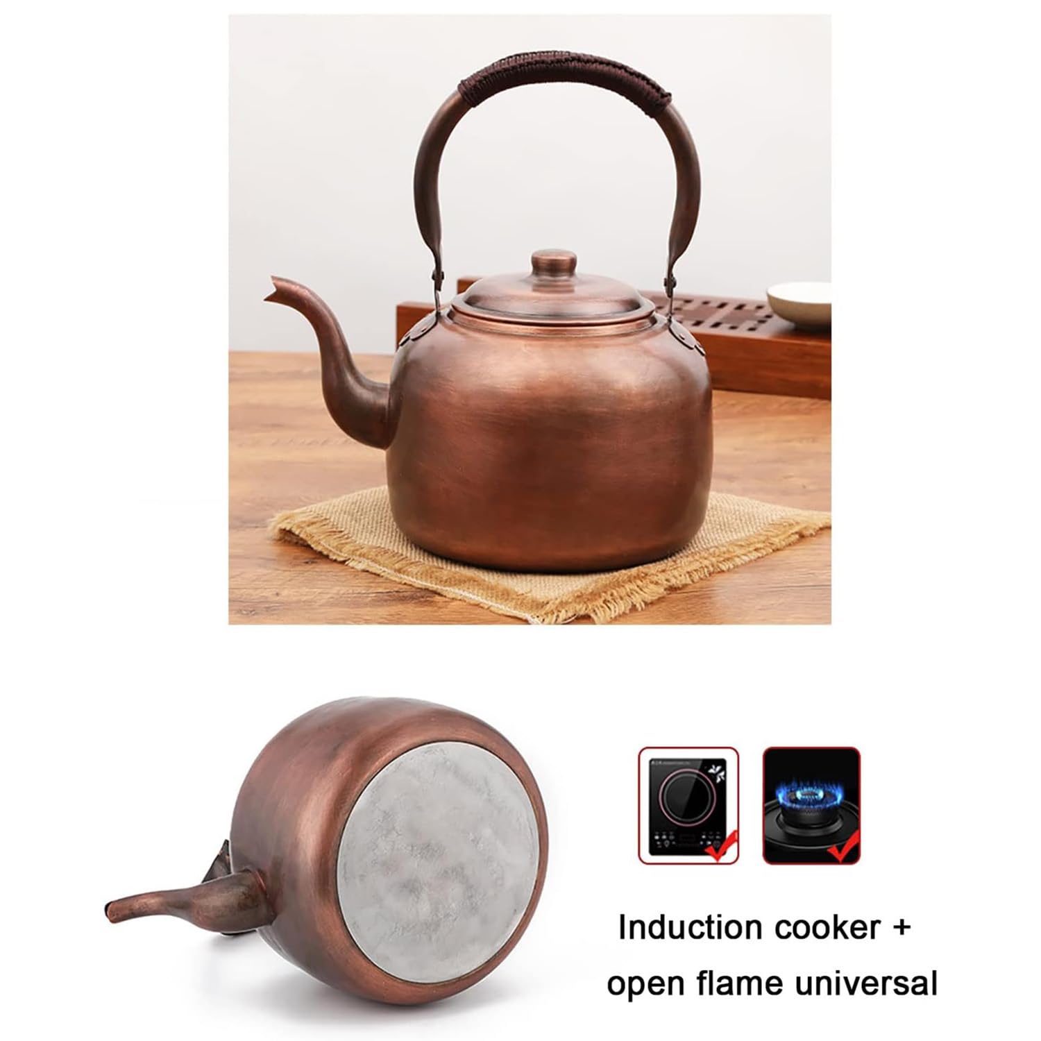 Anti-scalding ergonomic polyester handle on teapot