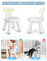 Anti-slip toddler chair with silicone pads for safety on wet floors