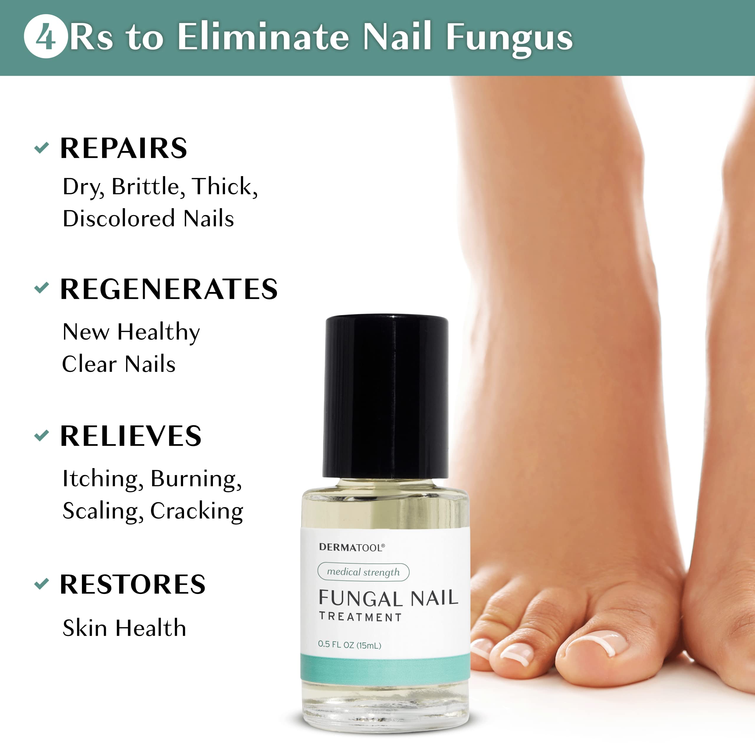 Antifungal toe nail solution packaging label