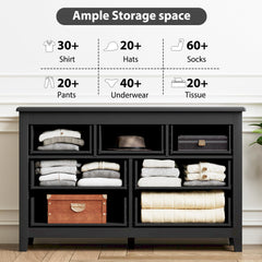 antique black dresser MDF construction