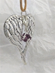 Satin cord hanging option for memorial ornament