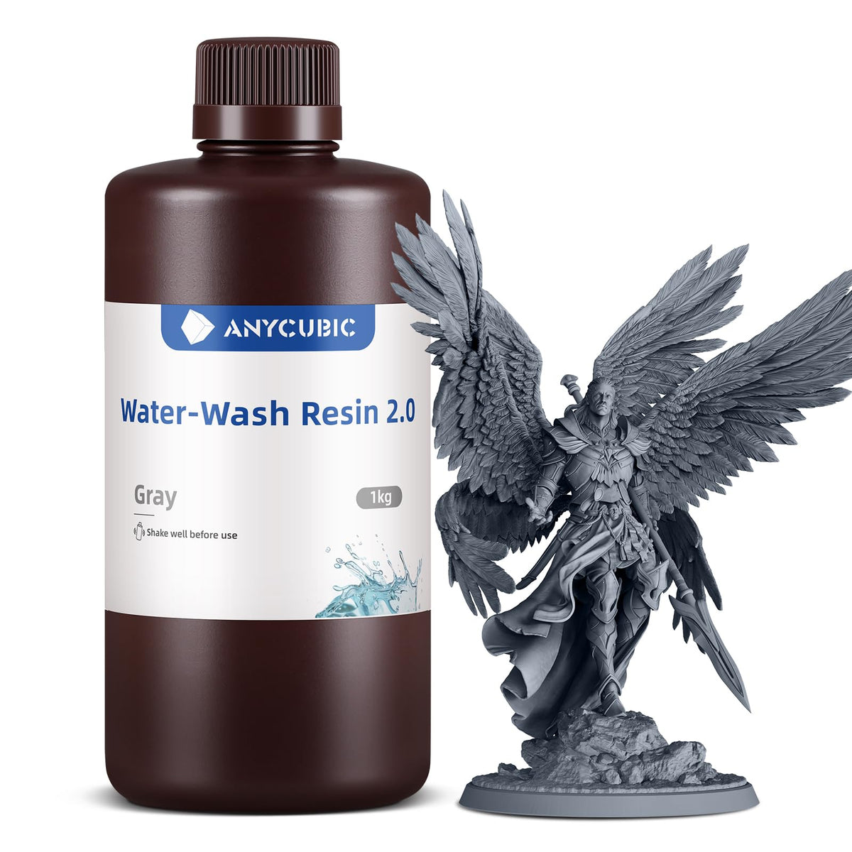 ANYCUBIC Water Washable Resin 2.0 grey 1000g product image