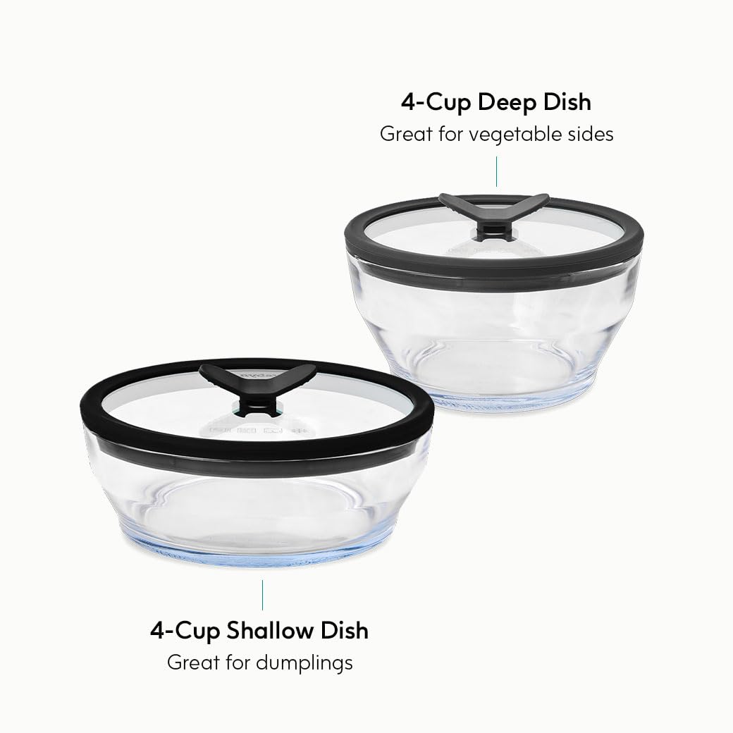 Anyday medium glass storage container set