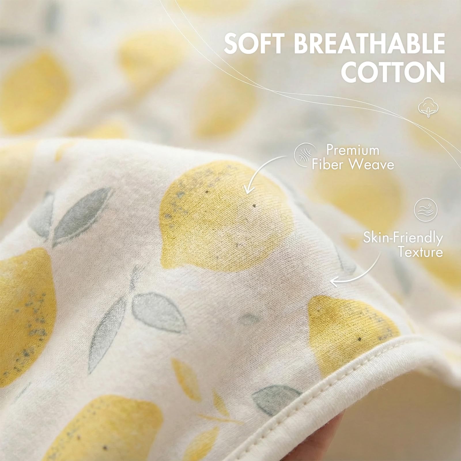 Bright lemon pattern infant sleep bag image