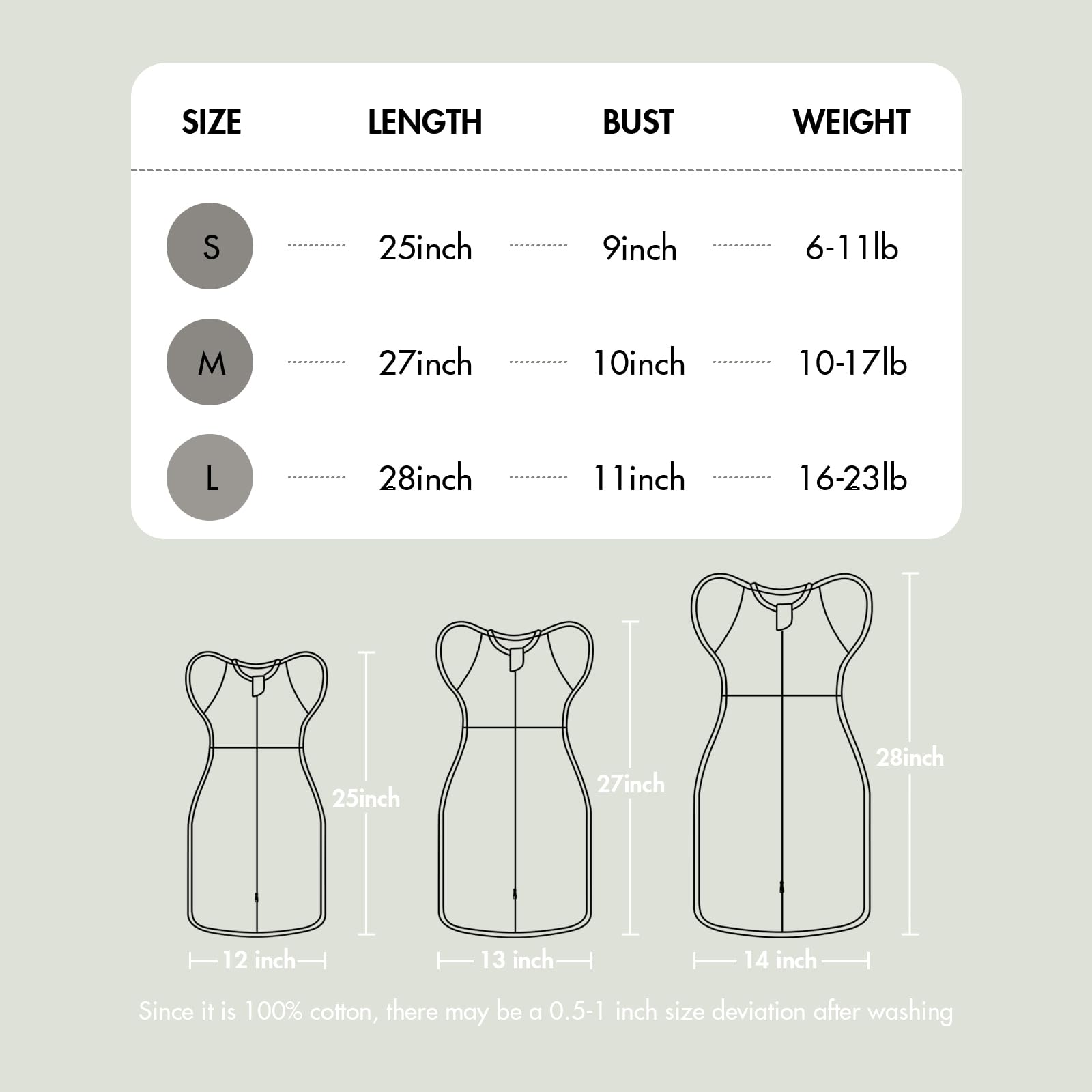 Anti-startle snug waist design swaddle image