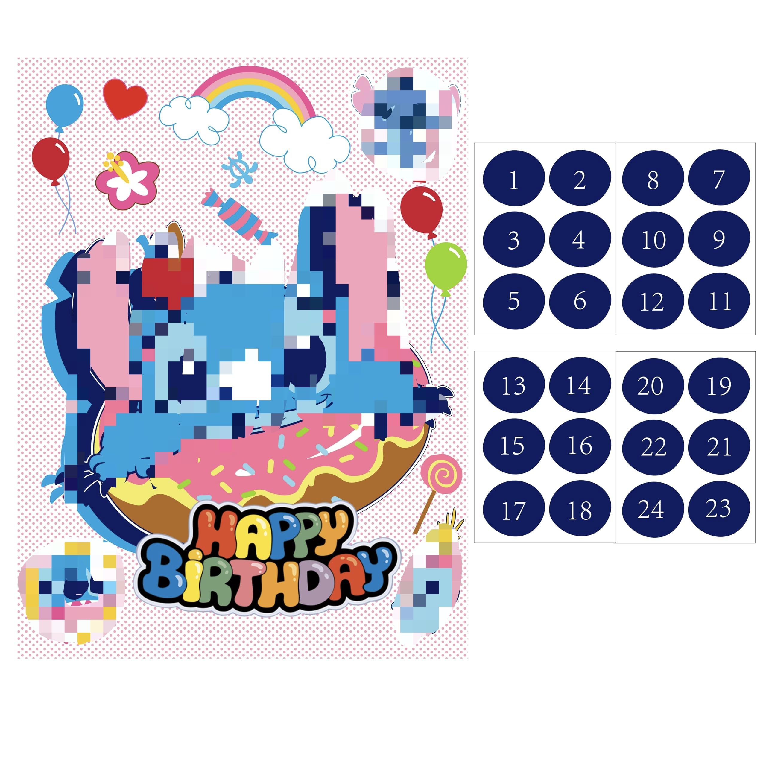 Kids party entertainment Anyfate pin the nose game set