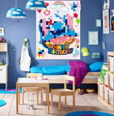 Large poster included with Anyfate pin the nose game set
