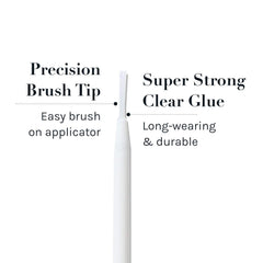 Precision brush tip for mess-free application