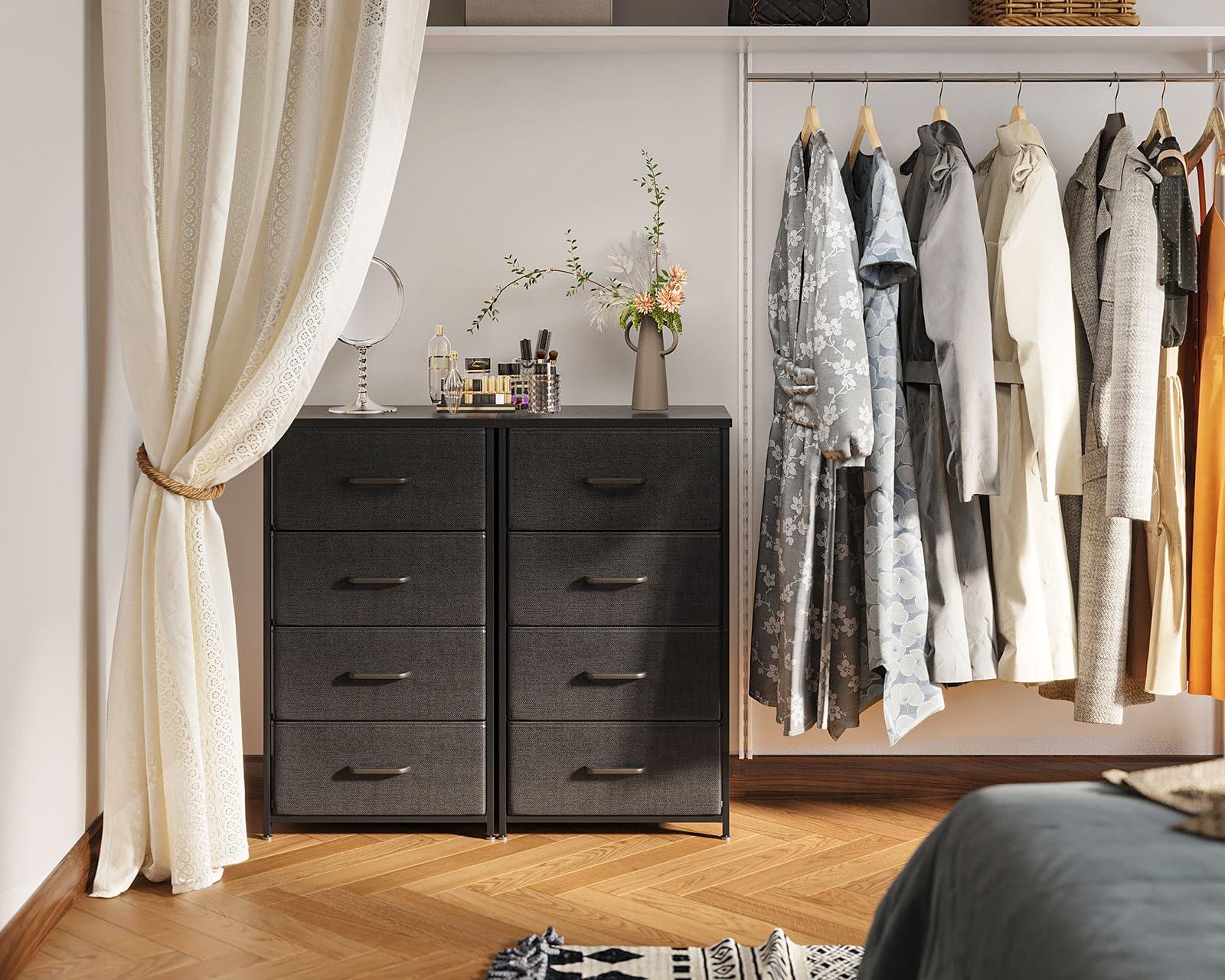 Easy assembly with instructions for AODK Dresser