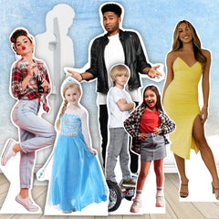 AOK custom life size cardboard cutout on foamboard front view