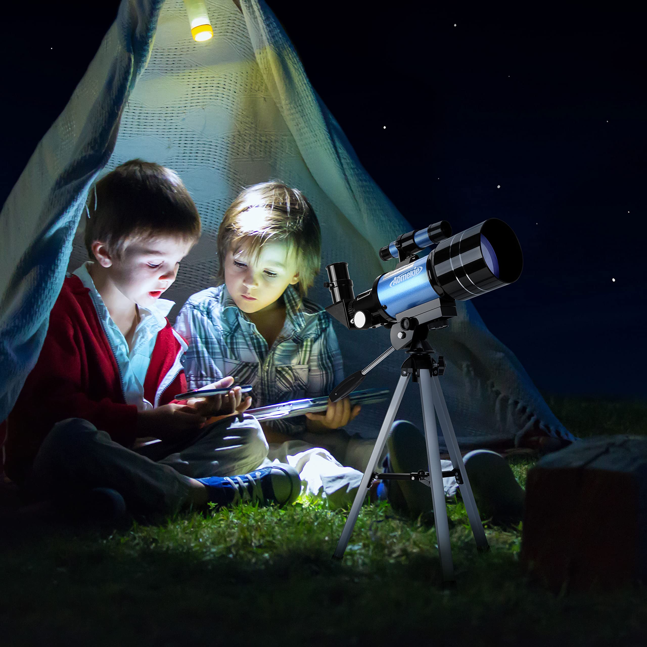 Beginner telescope kit suitable for kids and families