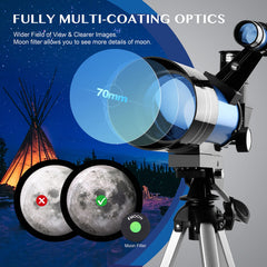 Tabletop tripod for Aomekie 70mm telescope