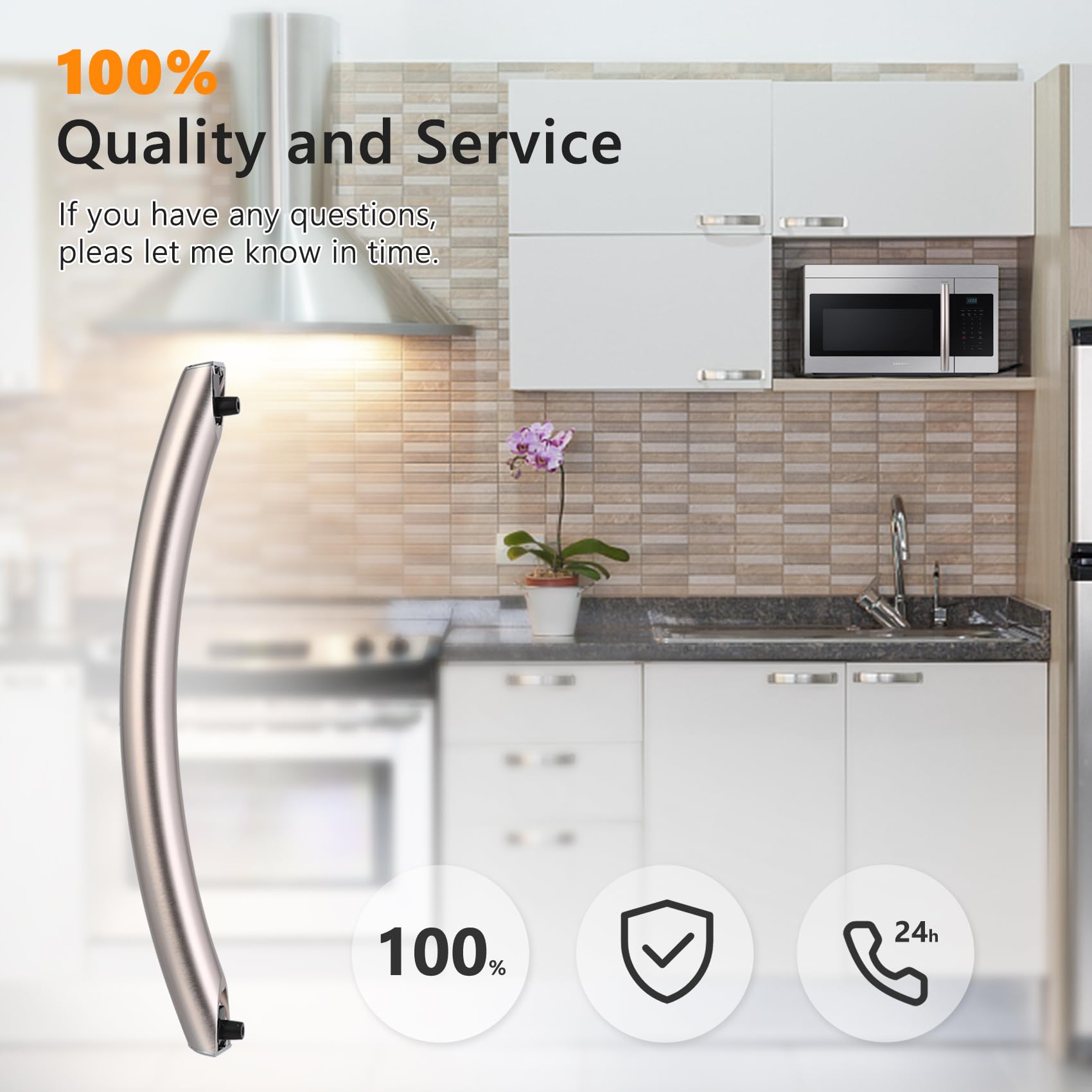 ME16A4021AS microwave door handle assembly by Aooashet