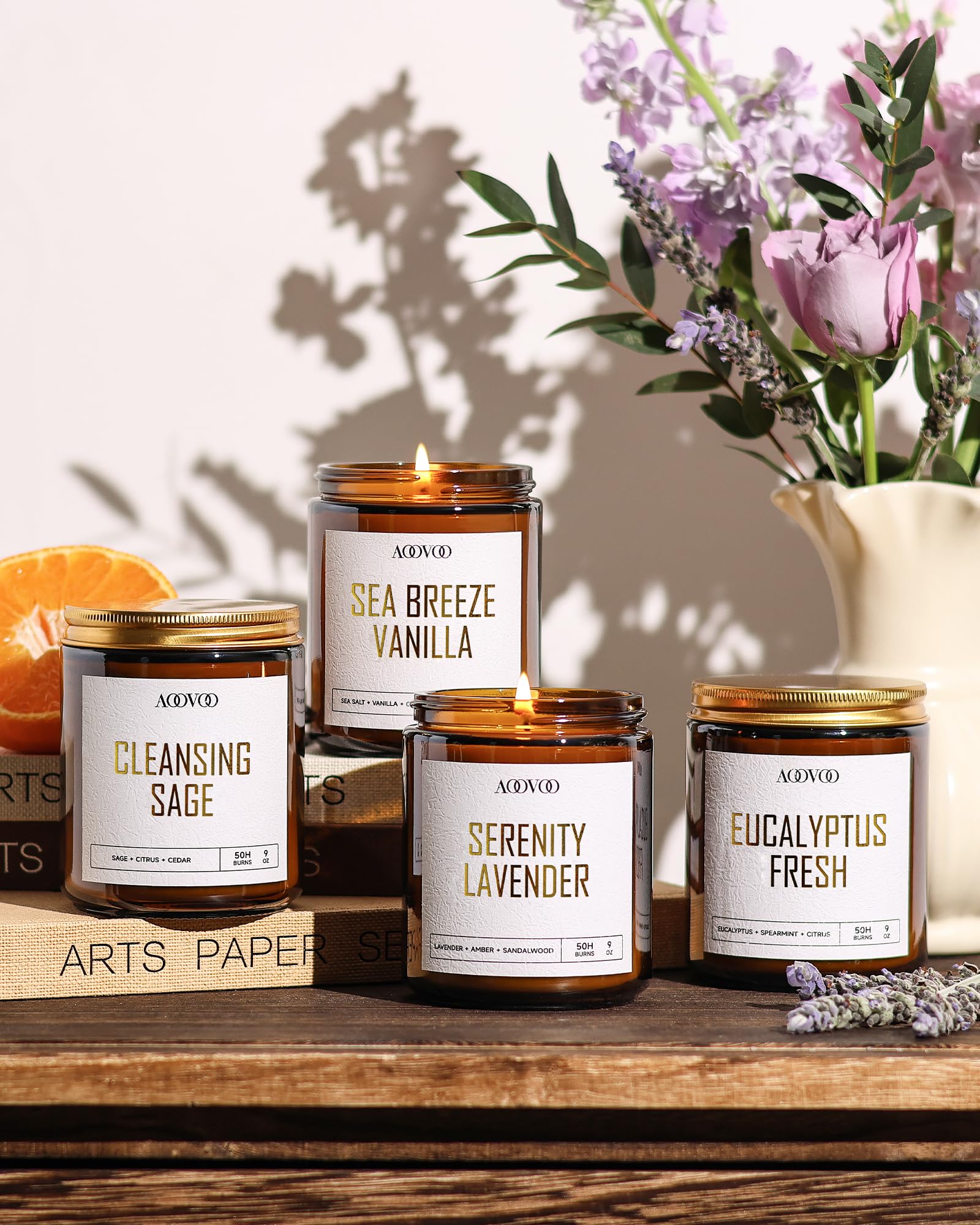 Lavender Vanilla Eucalyptus Sage scents 9 oz each
